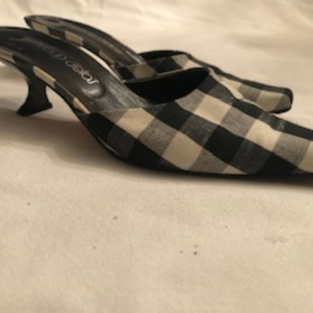 Coup de' tat Gingham Mule
